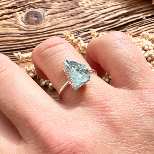 Aquamarin Silberring