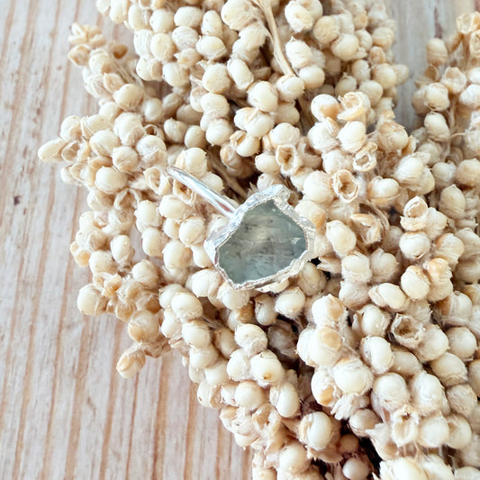 Bergkristall Silberring