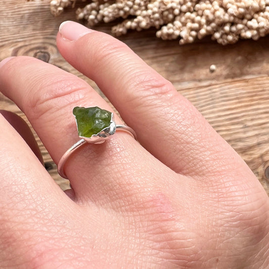 Peridot Silberring