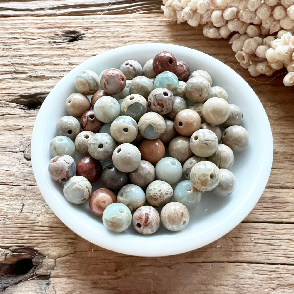 Jaspis (Aqua Terra) Perlen