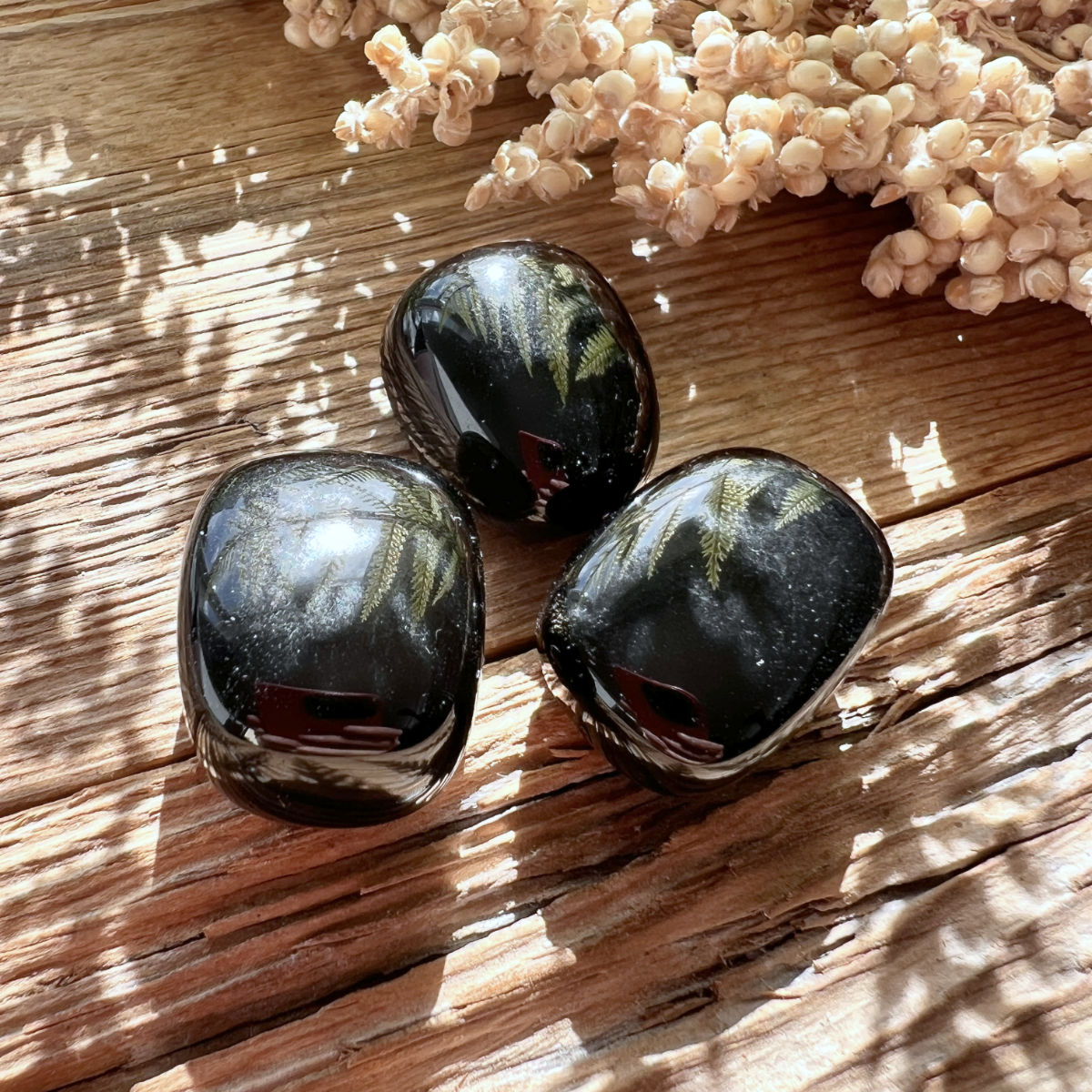 Obsidian Trommelstein - DIY SPIRIT
