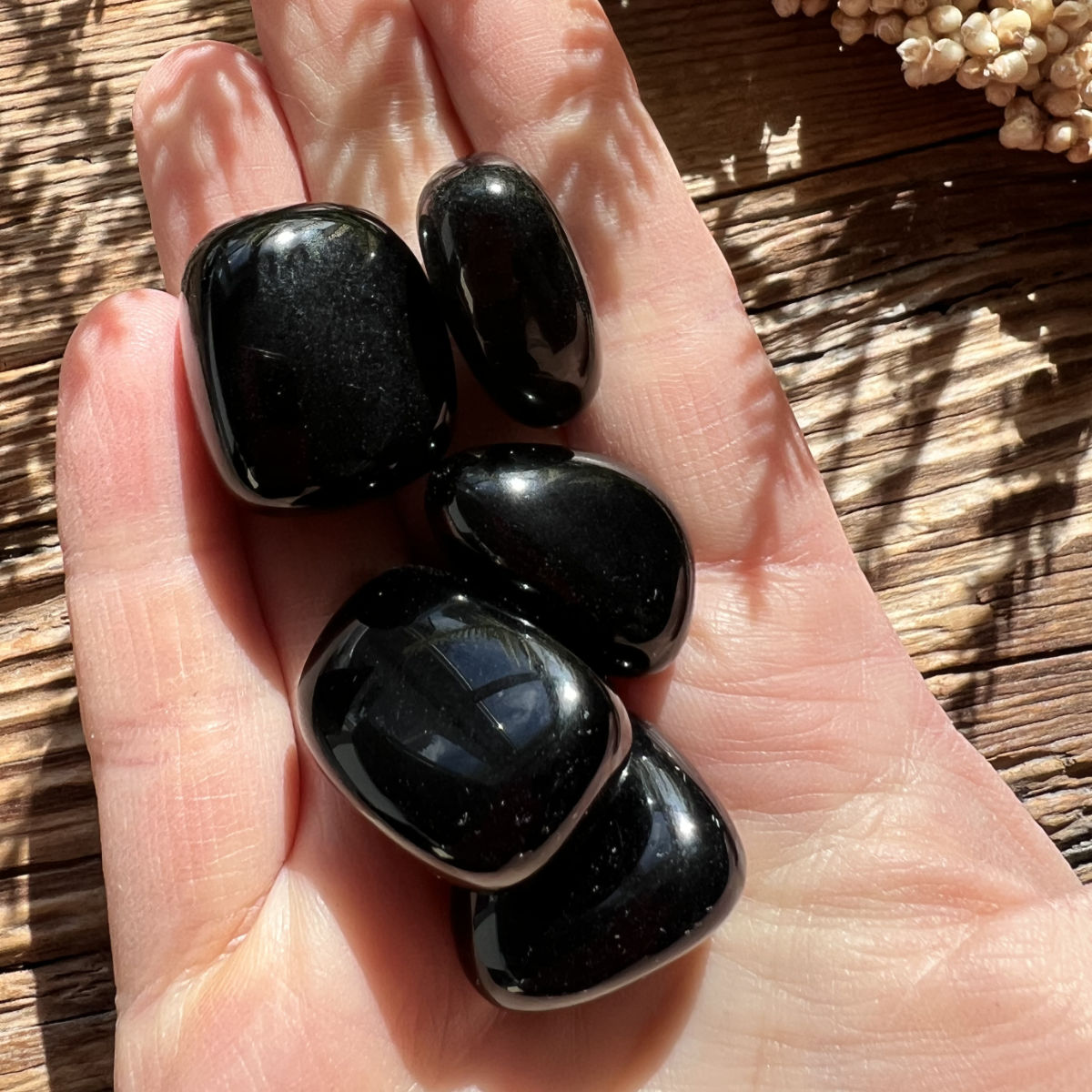 Obsidian Trommelstein - DIY SPIRIT