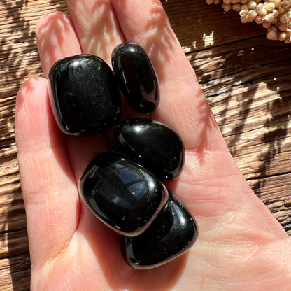 Obsidian Trommelstein - DIY SPIRIT #