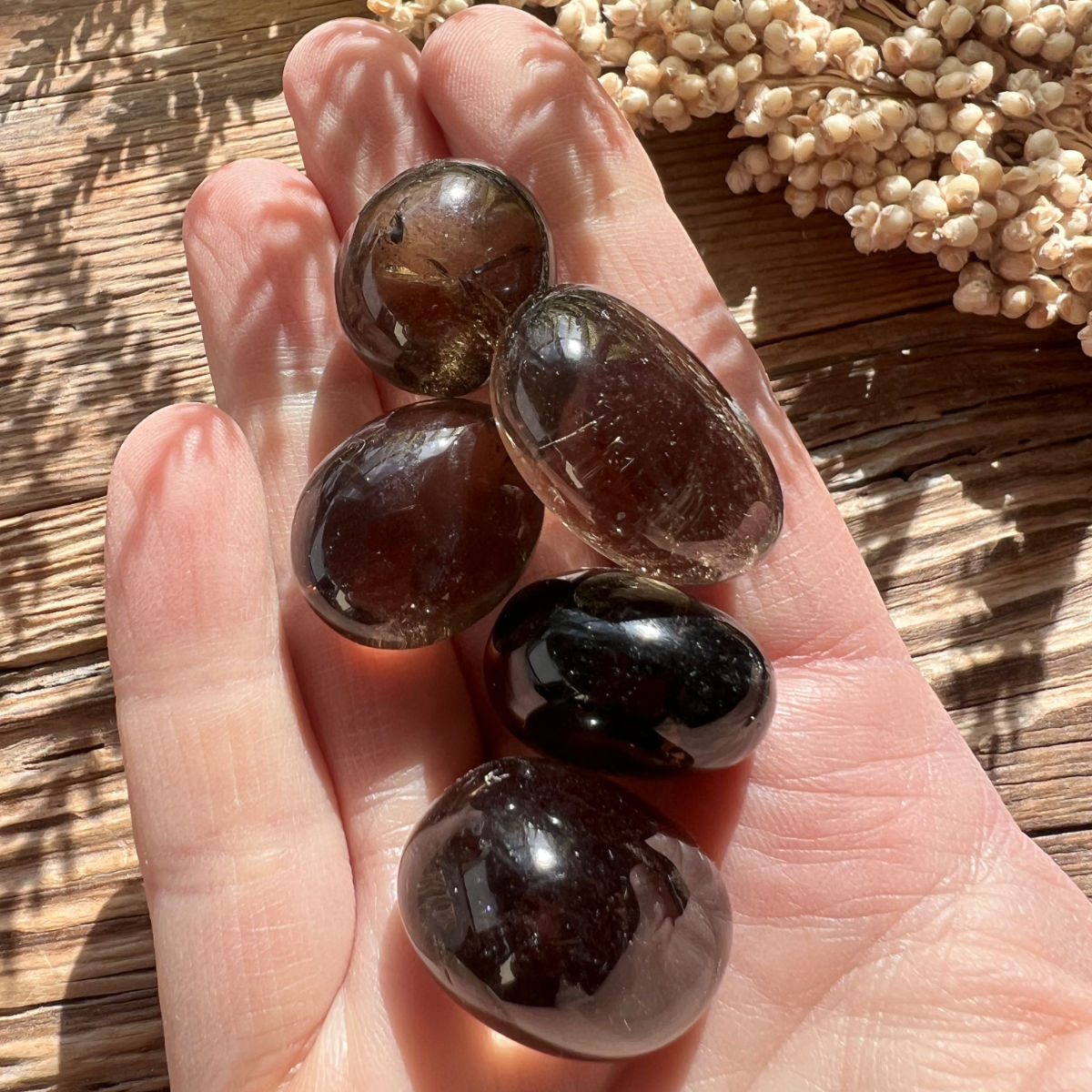 Rauchquarz Trommelstein - DIY SPIRIT #