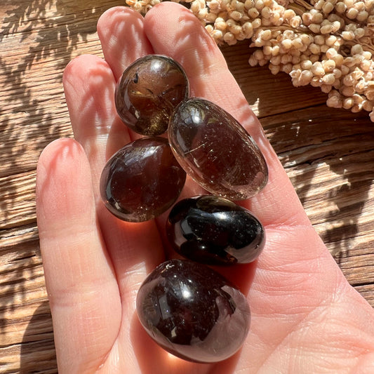 Rauchquarz Trommelstein - DIY SPIRIT #