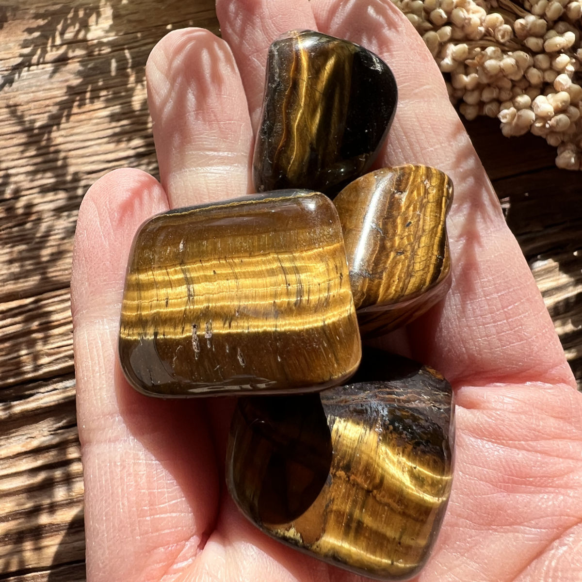 Tigerauge Trommelstein - DIY SPIRIT
