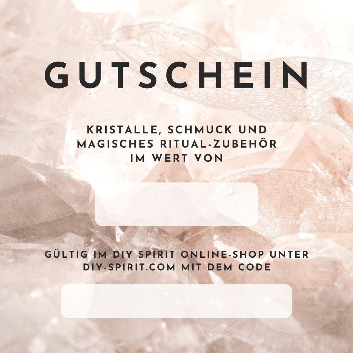 Geschenkgutschein - DIY SPIRIT